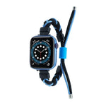 Correia de Relógio em Nylon Trançado com Corda de Silicone, Para Apple Watch 42mm, Para Apple Watch 38mm
