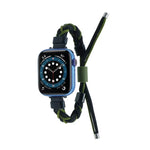 Correia de Relógio em Nylon Trançado com Corda de Silicone, Para Apple Watch 42mm, Para Apple Watch 38mm