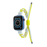 Correia de Relógio em Nylon Trançado com Corda de Silicone, Para Apple Watch 42mm, Para Apple Watch 38mm