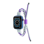 Correia de Relógio em Nylon Trançado com Corda de Silicone, Para Apple Watch 42mm, Para Apple Watch 38mm