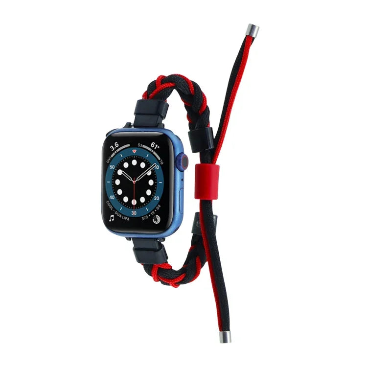 Correia de Relógio em Nylon Trançado com Corda de Silicone, Para Apple Watch 42mm, Para Apple Watch 38mm