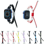 Correia de Relógio em Nylon Trançado com Corda de Silicone, Para Apple Watch 42mm, Para Apple Watch 38mm
