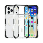Capa de telemóvel acrílica Magsafe magnética e anti-impactos, para iPhone 17e / 16e, para iPhone 17 Pro Max, para iPhone 17 Pro, para iPhone 17, para iPhone Air