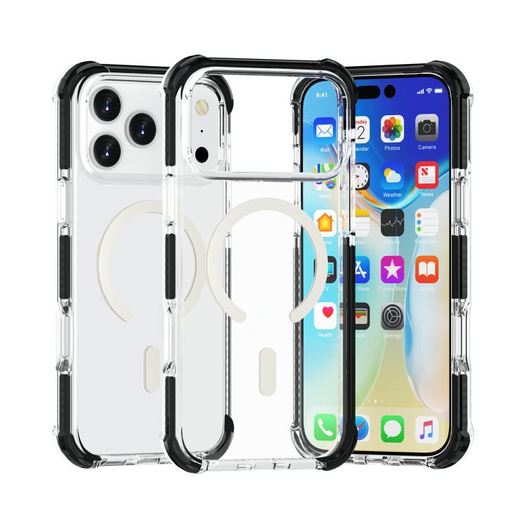 Capa de telemóvel acrílica Magsafe magnética e anti-impactos, para iPhone 17e / 16e, para iPhone 17 Pro Max, para iPhone 17 Pro, para iPhone 17, para iPhone Air