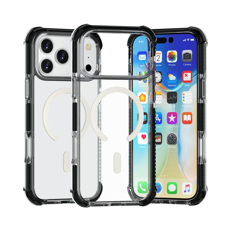 Capa de telemóvel acrílica Magsafe magnética e anti-impactos, para iPhone 17e / 16e, para iPhone 17 Pro Max, para iPhone 17 Pro, para iPhone 17, para iPhone Air