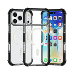 Capa de telemóvel acrílica Magsafe magnética e anti-impactos, para iPhone 17e / 16e, para iPhone 17 Pro Max, para iPhone 17 Pro, para iPhone 17, para iPhone Air