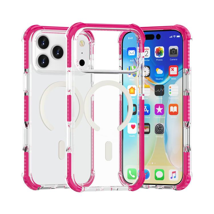 Capa de telemóvel acrílica Magsafe magnética e anti-impactos, para iPhone 17e / 16e, para iPhone 17 Pro Max, para iPhone 17 Pro, para iPhone 17, para iPhone Air