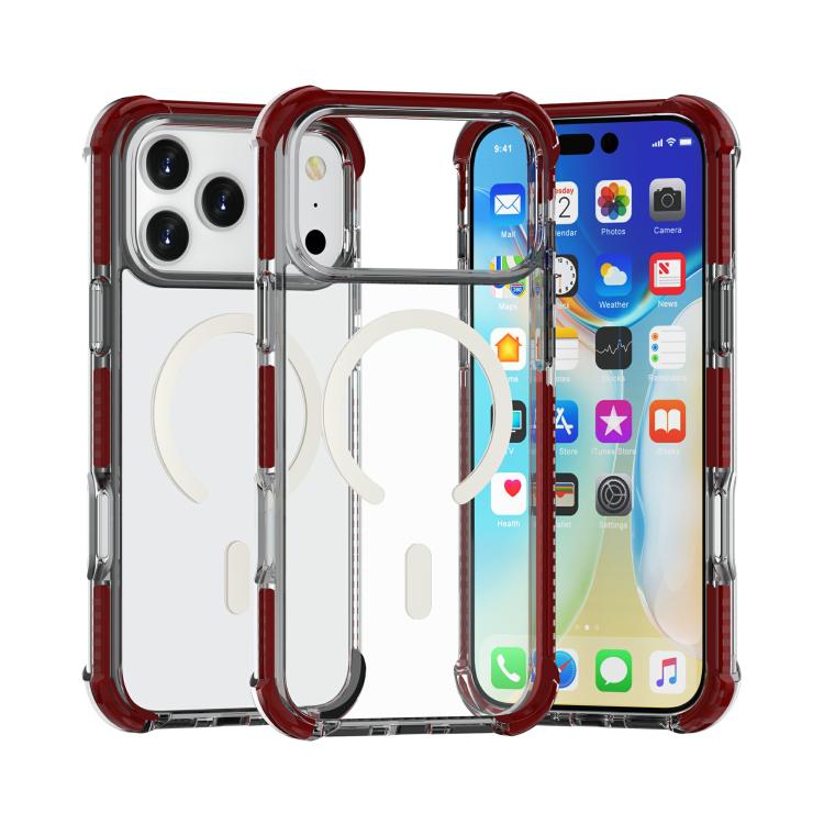 Capa de telemóvel acrílica Magsafe magnética e anti-impactos, para iPhone 17e / 16e, para iPhone 17 Pro Max, para iPhone 17 Pro, para iPhone 17, para iPhone Air