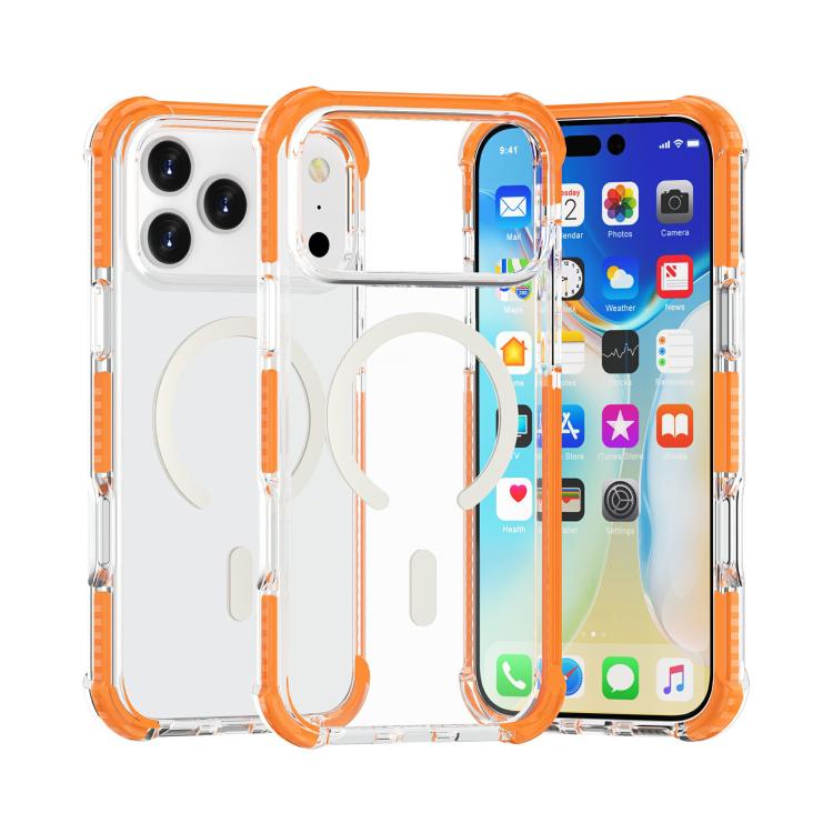 Capa de telemóvel acrílica Magsafe magnética e anti-impactos, para iPhone 17e / 16e, para iPhone 17 Pro Max, para iPhone 17 Pro, para iPhone 17, para iPhone Air