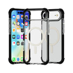 Capa de telemóvel acrílica Magsafe magnética e anti-impactos, para iPhone 17e / 16e, para iPhone 17 Pro Max, para iPhone 17 Pro, para iPhone 17, para iPhone Air