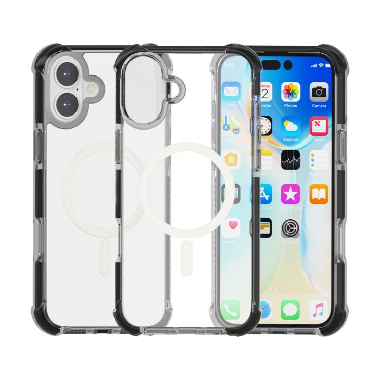 Capa de telemóvel acrílica Magsafe magnética e anti-impactos, para iPhone 17e / 16e, para iPhone 17 Pro Max, para iPhone 17 Pro, para iPhone 17, para iPhone Air