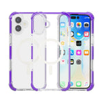 Capa de telemóvel acrílica Magsafe magnética e anti-impactos, para iPhone 17e / 16e, para iPhone 17 Pro Max, para iPhone 17 Pro, para iPhone 17, para iPhone Air