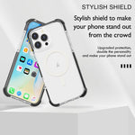 Capa de telemóvel acrílica Magsafe magnética e anti-impactos, para iPhone 17e / 16e, para iPhone 17 Pro Max, para iPhone 17 Pro, para iPhone 17, para iPhone Air