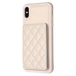BF25 Square Plaid Card Bag Holder Phone Case, For iPhone XS Max, For iPhone 8 Plus / 7 Plus