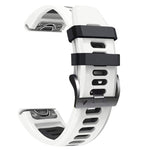 Sports Two-Color Silicone Watch Band, For Garmin Fenix 7 Pro 51mm