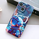 Painted Pattern Precise Hole PC Phone Case, For iPhone 14