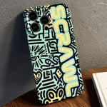 Painted Pattern Precise Hole PC Phone Case, For iPhone 14 Pro
