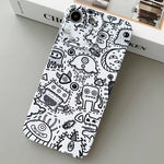 Painted Pattern Precise Hole PC Phone Case, For iPhone SE 2022 / 2020 / 8 / 7