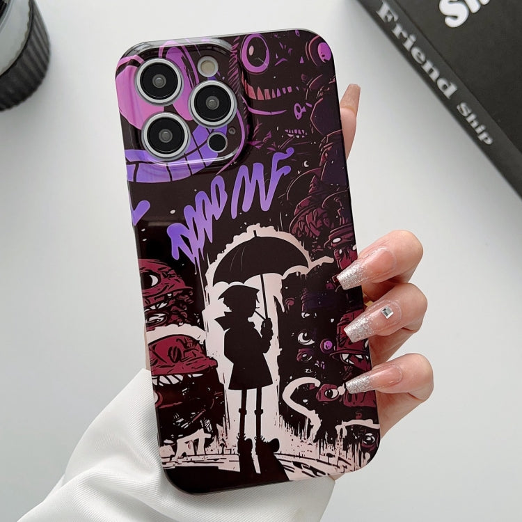 Painted Pattern Precise Hole PC Phone Case, For iPhone 13 Pro Max