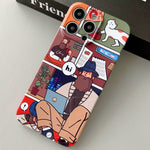 Painted Pattern Precise Hole PC Phone Case, For iPhone 13 Pro