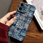 Painted Pattern Precise Hole PC Phone Case, For iPhone 12