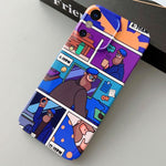 Painted Pattern Precise Hole PC Phone Case, For iPhone X / XS