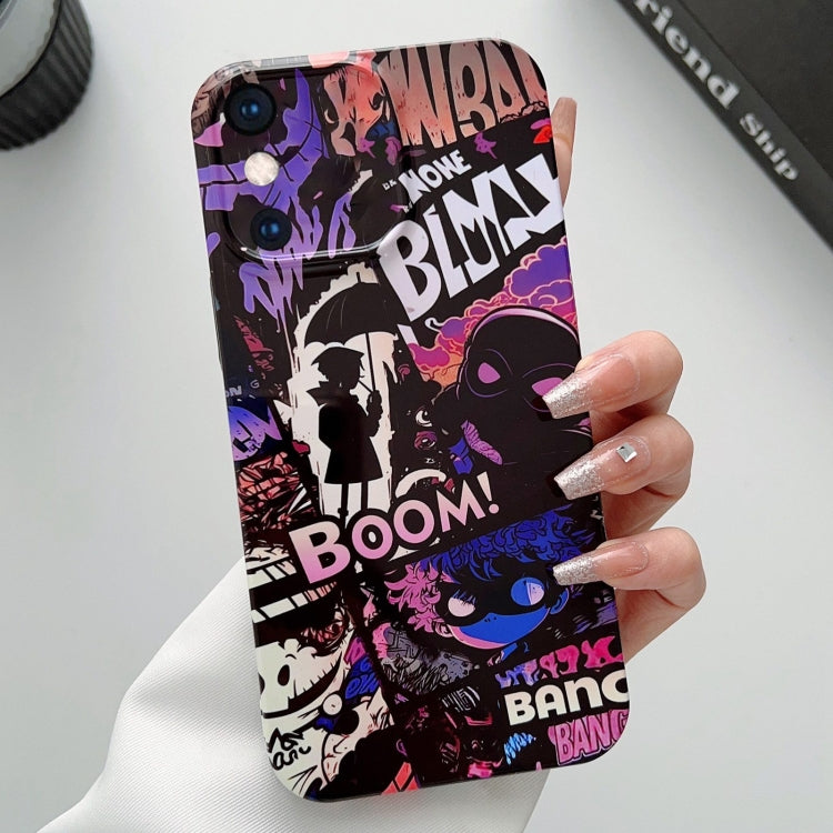Painted Pattern Precise Hole PC Phone Case, For iPhone XS Max