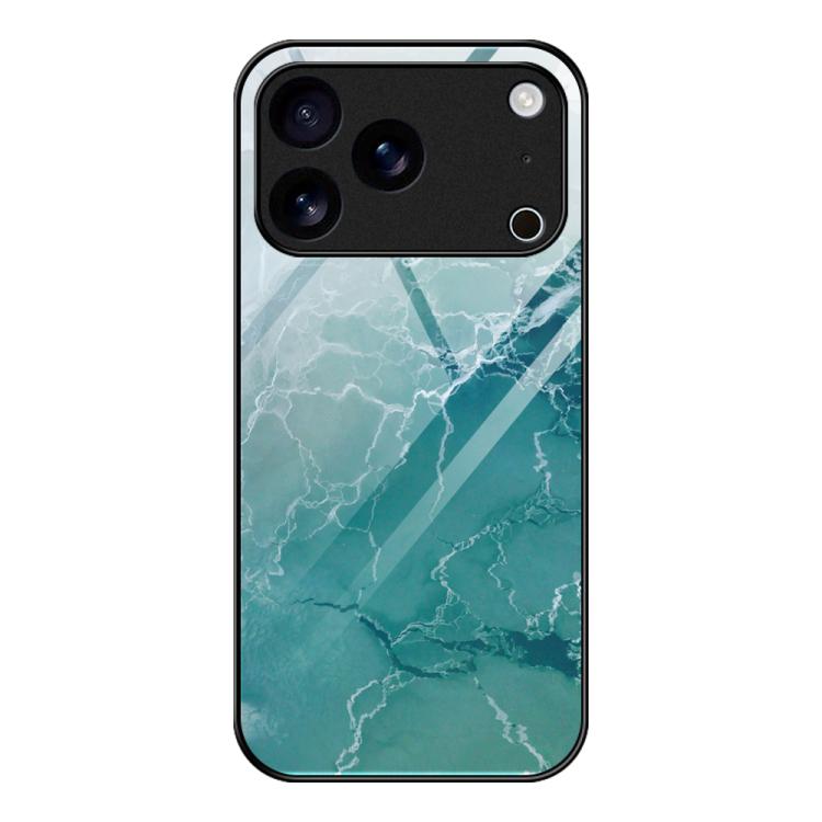Capa de telemóvel protetora em vidro com padrão de mármore, para iPhone 17 Pro Max, para iPhone 17 Pro, para iPhone 17, para iPhone Air, para iPhone 15 Pro Max, para iPhone 15 Pro