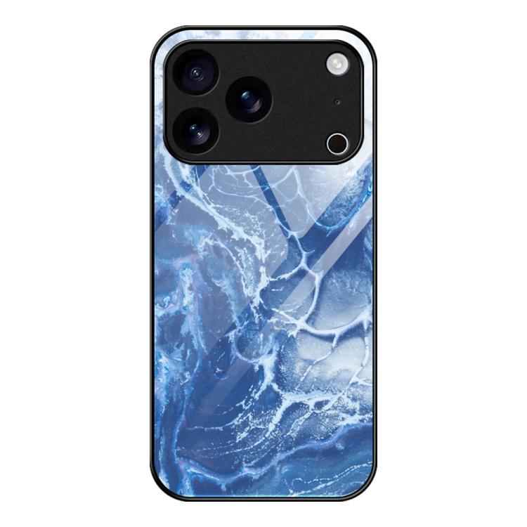 Capa de telemóvel protetora em vidro com padrão de mármore, para iPhone 17 Pro Max, para iPhone 17 Pro, para iPhone 17, para iPhone Air, para iPhone 15 Pro Max, para iPhone 15 Pro