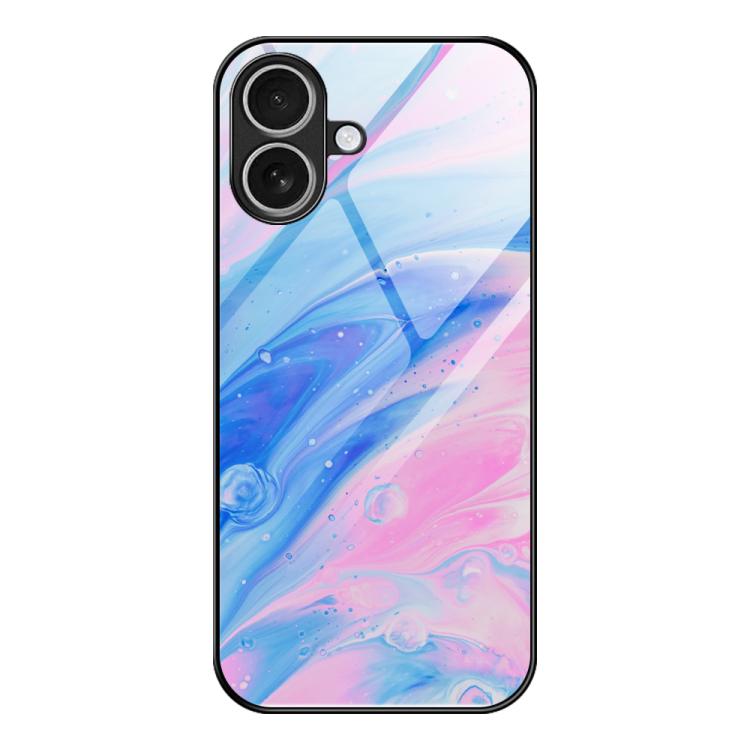 Capa de telemóvel protetora em vidro com padrão de mármore, para iPhone 17 Pro Max, para iPhone 17 Pro, para iPhone 17, para iPhone Air, para iPhone 15 Pro Max, para iPhone 15 Pro