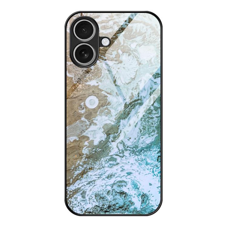 Capa de telemóvel protetora em vidro com padrão de mármore, para iPhone 17 Pro Max, para iPhone 17 Pro, para iPhone 17, para iPhone Air, para iPhone 15 Pro Max, para iPhone 15 Pro
