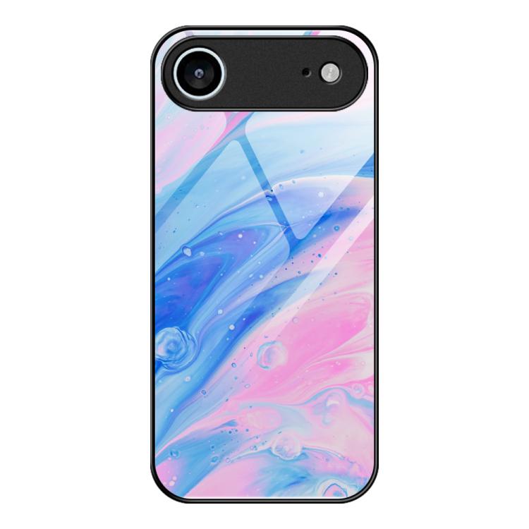 Capa de telemóvel protetora em vidro com padrão de mármore, para iPhone 17 Pro Max, para iPhone 17 Pro, para iPhone 17, para iPhone Air, para iPhone 15 Pro Max, para iPhone 15 Pro