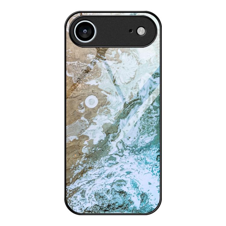 Capa de telemóvel protetora em vidro com padrão de mármore, para iPhone 17 Pro Max, para iPhone 17 Pro, para iPhone 17, para iPhone Air, para iPhone 15 Pro Max, para iPhone 15 Pro