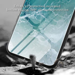 Capa de telemóvel protetora em vidro com padrão de mármore, para iPhone 17 Pro Max, para iPhone 17 Pro, para iPhone 17, para iPhone Air, para iPhone 15 Pro Max, para iPhone 15 Pro