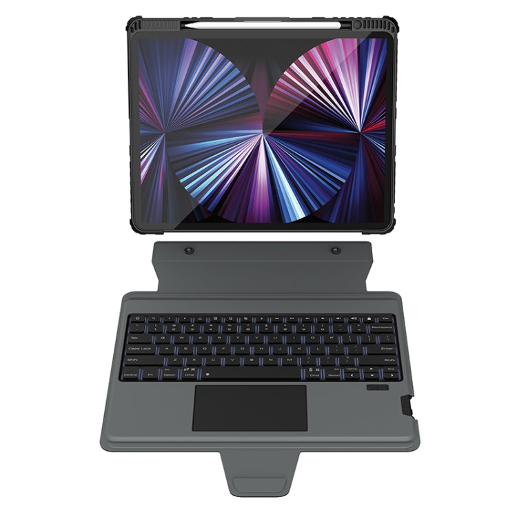 Capa Teclado Combo Nillkin Bumper com Retroiluminação, Para iPad Pro 13 2024, Para iPad Pro 11 2024, Para iPad Pro 12.9 2020/2021/2022, Para iPad Air 2020 10.9/Air 2022 10.9/Pro 11, Para iPad 10ª Geração 10.9 2022, Para iPad 10.2 2019/2020/2021