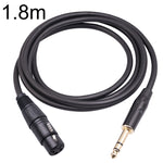 Cabo de Microfone 6.35mm 1/4 TRS Macho para XLR 3 Pinos Fêmea, 1m, 1.8m, 3m, 5m, 10m