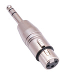 Adaptador LZ1179 6,35mm 1/4 TRS macho para XLR 3 pinos fêmea, LZ1179