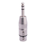 Adaptador LZ1179 6,35mm 1/4 TRS macho para XLR 3 pinos fêmea, LZ1179