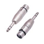 Adaptador LZ1179 6,35mm 1/4 TRS macho para XLR 3 pinos fêmea, LZ1179