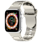 Correia de relógio de silicone estilo armadura com fivela quadrada, para Apple Watch SE 2023 40mm, para Apple Watch 4 40mm, para Apple Watch 3 38mm