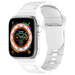Correia de relógio de silicone estilo armadura com fivela quadrada, para Apple Watch SE 2023 40mm, para Apple Watch 4 40mm, para Apple Watch 3 38mm
