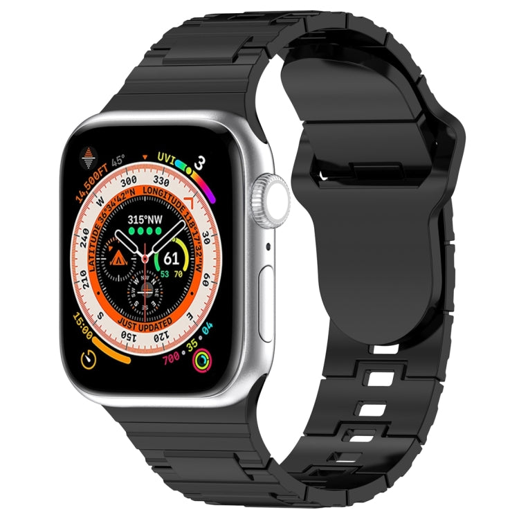 Correia de relógio de silicone estilo armadura com fivela quadrada, para Apple Watch SE 2023 40mm, para Apple Watch 4 40mm, para Apple Watch 3 38mm