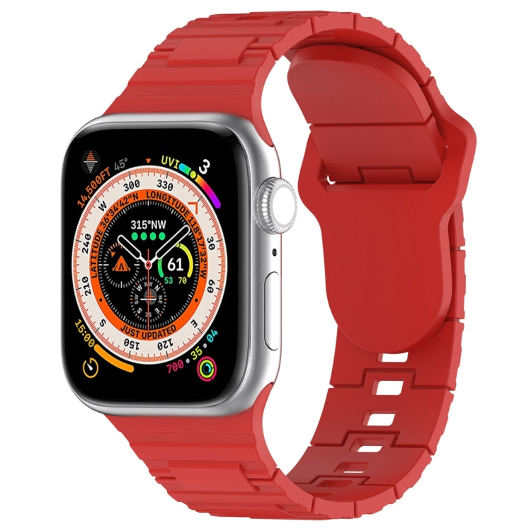 Correia de relógio de silicone estilo armadura com fivela quadrada, para Apple Watch 3 42mm, para Apple Watch 2 42mm, para Apple Watch 2 38mm