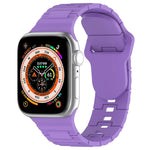 Correia de relógio de silicone estilo armadura com fivela quadrada, para Apple Watch 3 42mm, para Apple Watch 2 42mm, para Apple Watch 2 38mm