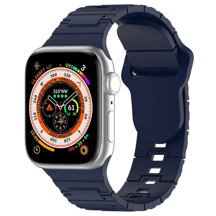 Correia de relógio de silicone estilo armadura com fivela quadrada, para Apple Watch 3 42mm, para Apple Watch 2 42mm, para Apple Watch 2 38mm
