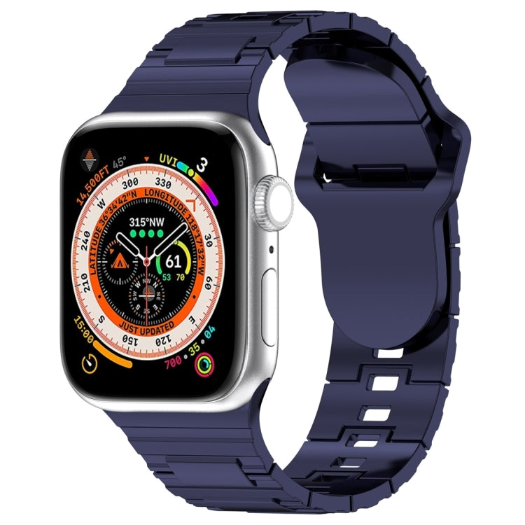 Correia de relógio de silicone estilo armadura com fivela quadrada, para Apple Watch SE 2023 40mm, para Apple Watch 4 40mm, para Apple Watch 3 38mm