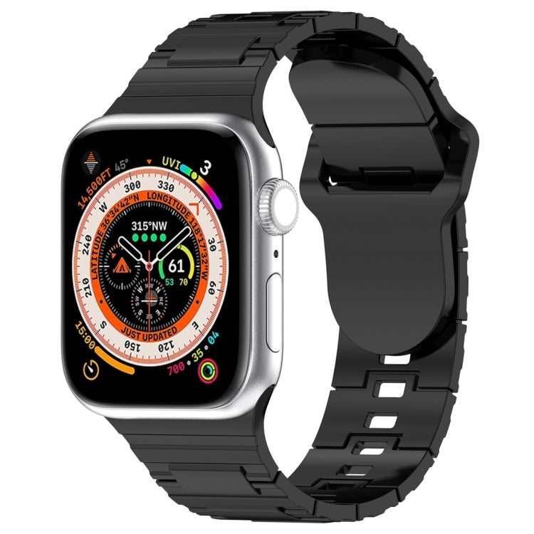 Correia de relógio de silicone estilo armadura com fivela quadrada, para Apple Watch SE 2023 40mm, para Apple Watch 4 40mm, para Apple Watch 3 38mm