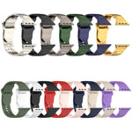 Correia de relógio em silicone estilo armadura com fivela quadrada, para Apple Watch 8 45mm, para Apple Watch SE 2022 40mm, para Apple Watch SE 2022 44mm