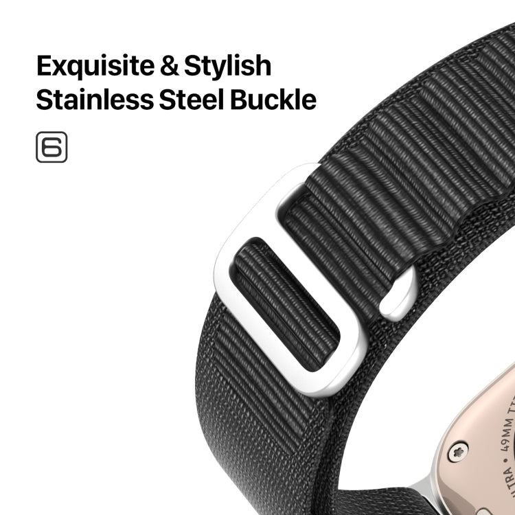 DUX DUCIS GS Series Nylon Loop Watch Band, For Apple Watch Ultra 49mm, For Apple Watch SE 2023 44mm, For Apple Watch SE 2023 40mm, For Apple Watch Ultra 2 49mm, For Apple Watch SE 2022 40mm, For Apple Watch Series 9 45mm, For Apple Watch Series 9 41mm ...