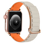 Correia de relógio magnética em silicone com fivela invertida, para Apple Watch Series 7 41mm, para Apple Watch Series 7 45mm, para Apple Watch SE 40mm